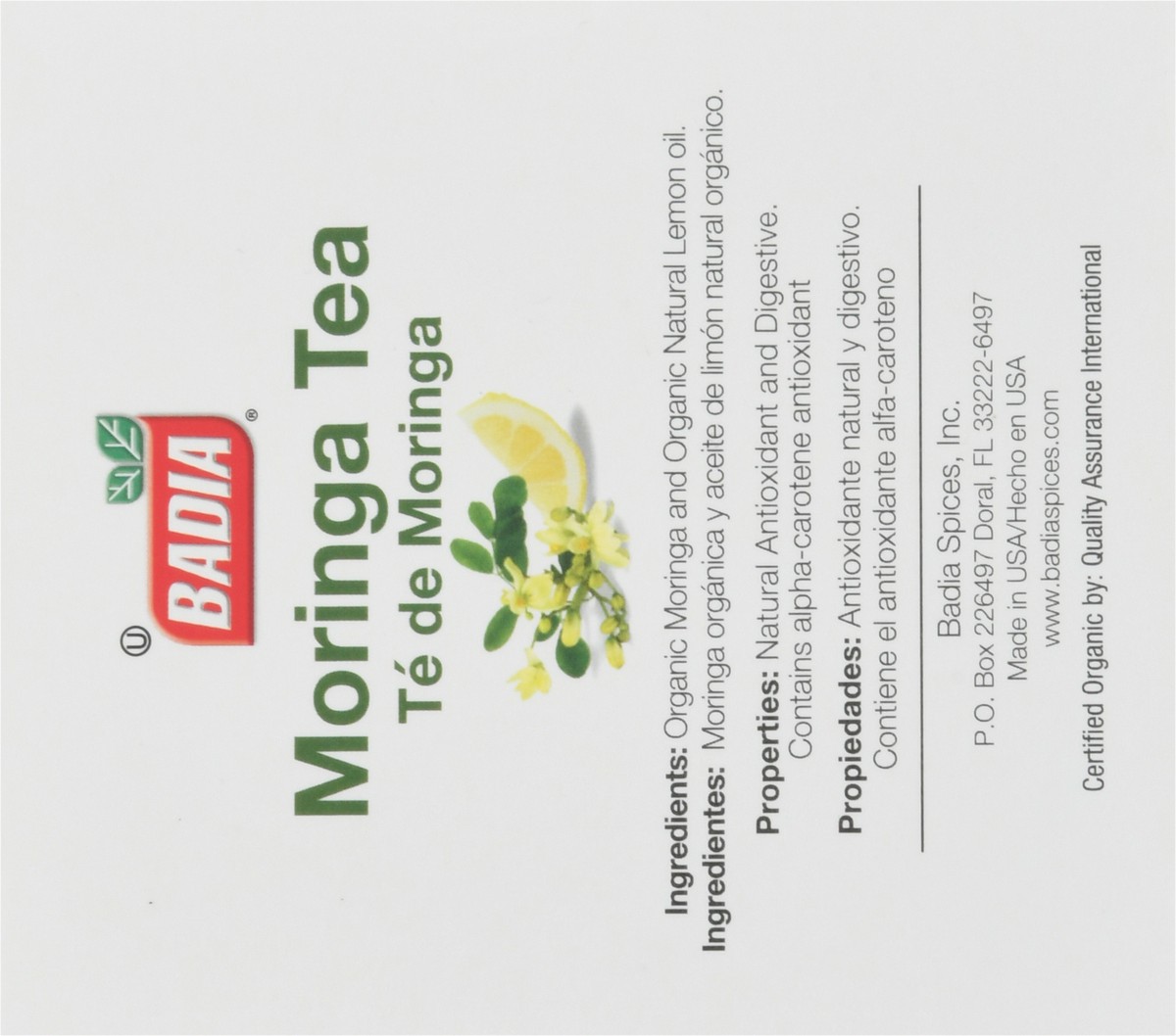 slide 9 of 9, Badia Te De Moringa (Moringa Tea Bags), 0.035 oz