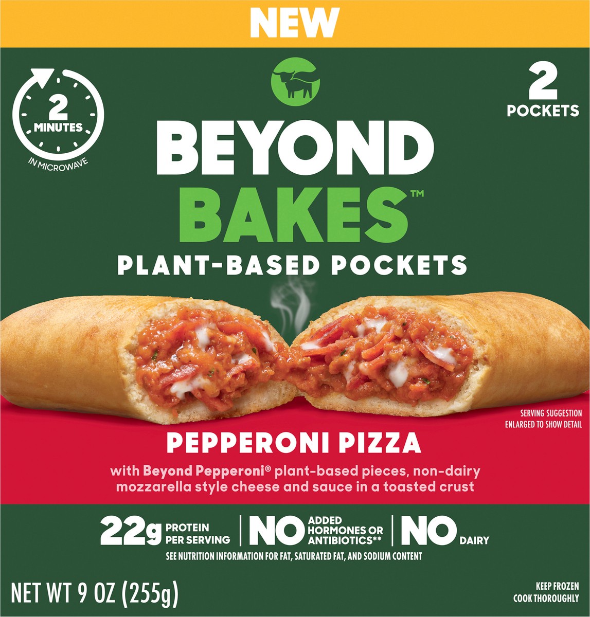 slide 3 of 8, Beyond Meat Vegan Pepperoni Pizza, 9 oz