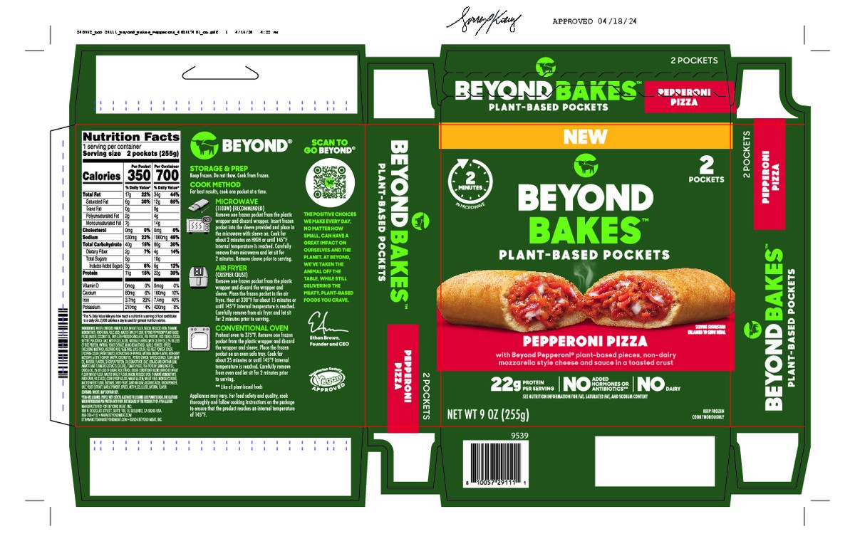 slide 2 of 8, Beyond Meat Vegan Pepperoni Pizza, 9 oz