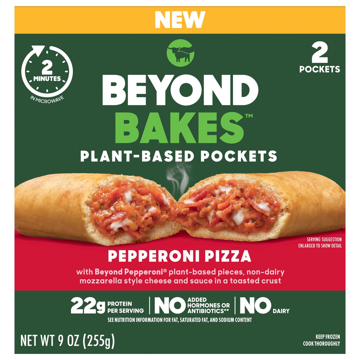 slide 5 of 8, Beyond Meat Vegan Pepperoni Pizza, 9 oz
