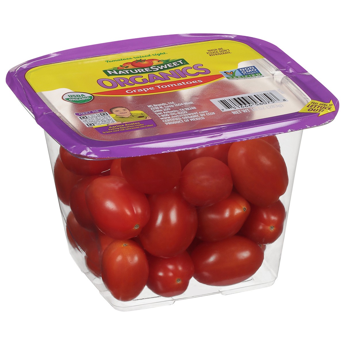 slide 7 of 9, NatureSweet Organics Grape Tomatoes 10 oz, 10 oz