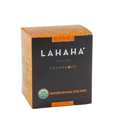 slide 1 of 1, LAHAHA Organic Ginger Bohea Oolong Tea, 12 ct