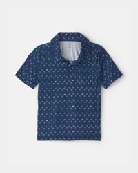 Oshkosh Boys Flamingo Active Polo Shirt - Blue - Size 5