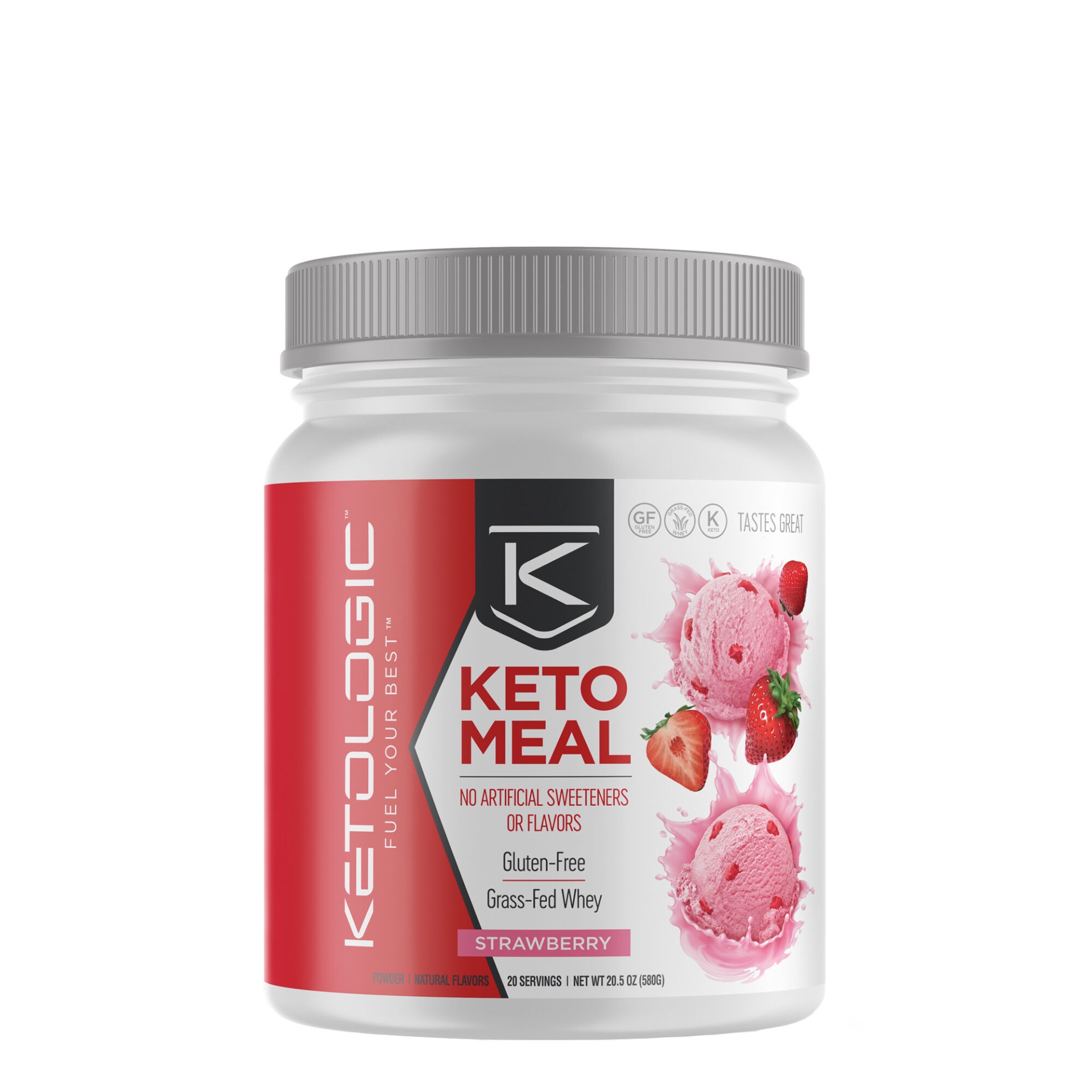 slide 1 of 1, KetoLogic KetoMeal - Strawberry, 1 ct