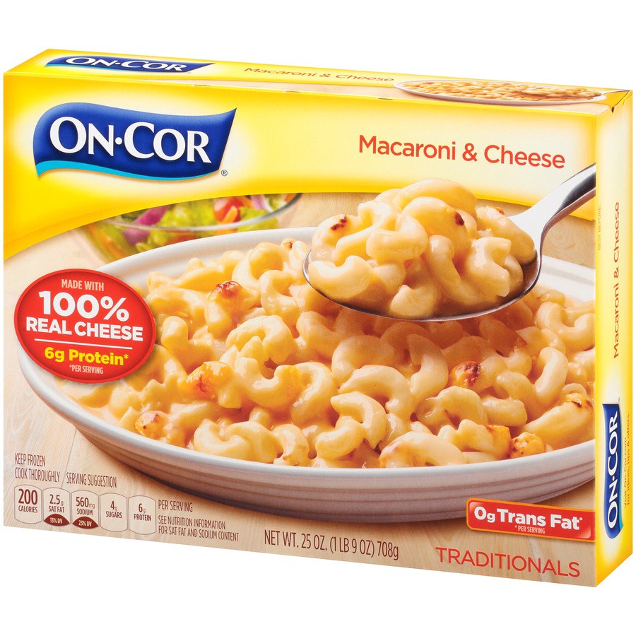 slide 3 of 8, On-Cor Macaroni & Cheese, 25 oz