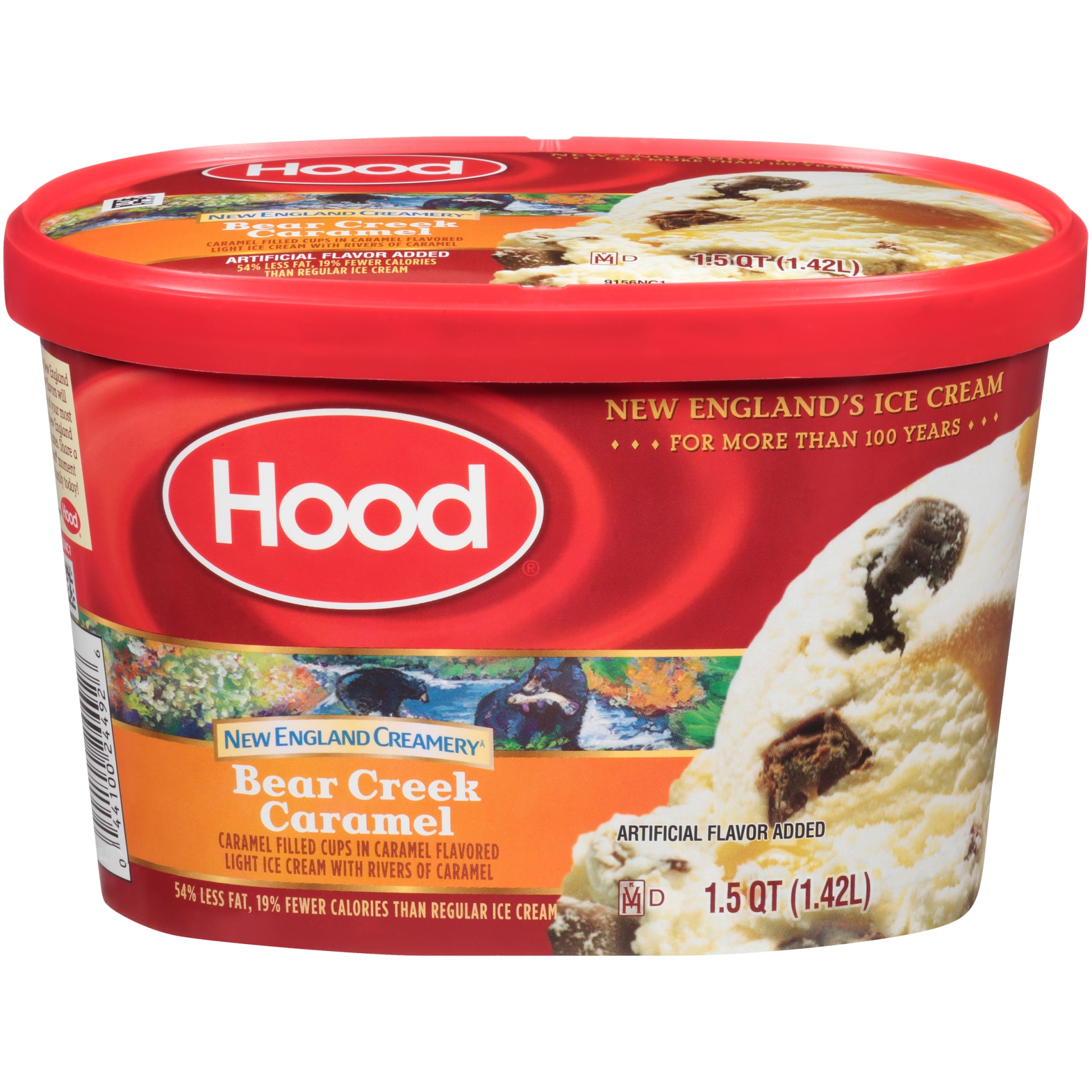 slide 1 of 1, Hood New England Creamery Bear Creek Caramel Ice Cream, 1.5 qt