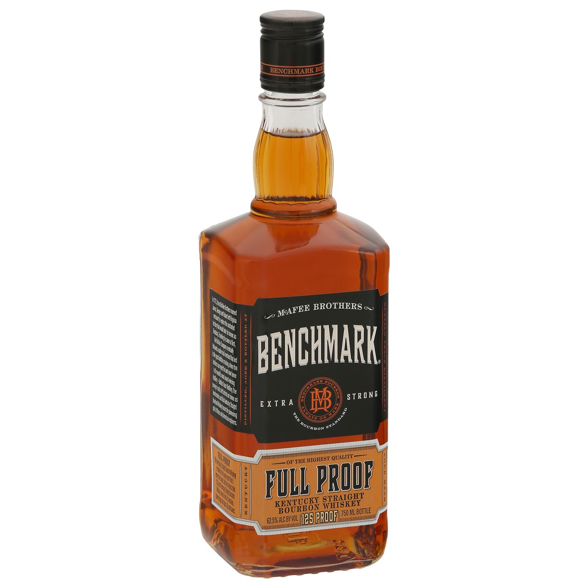 slide 5 of 9, Benchmark Full Proof Kentucky Straight Bourbon Whiskey 750ml 125 Proof, 750 ml