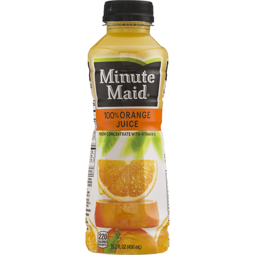 slide 7 of 9, 100% Orange Juice, 15.2 fl oz