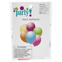 Meijer Helium Balloons Neon