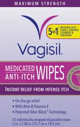 Vagisil Anti-Itch Medicated Wipes