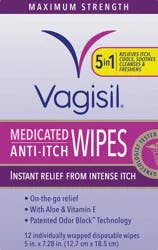 Vagisil Anti-Itch Medicated Wipes