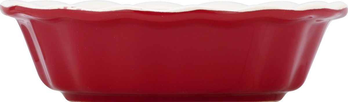 slide 2 of 3, Good Cook Red 5.5In Ceramic Pie Pan, 1 ct