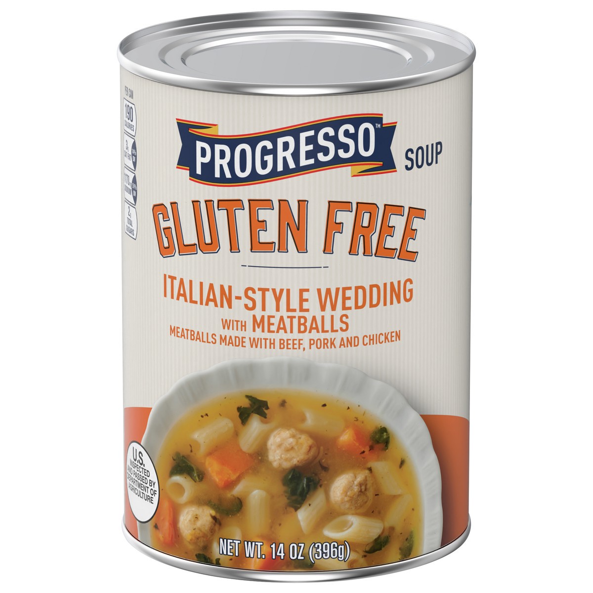 slide 4 of 14, Progresso Gluten Free Italian-Style Wedding With Meatballs Canned Soup, 14 oz., 14 oz