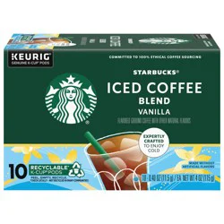 Starbucks Kcup Iced Vanilla Coffee Pods - 10 ct; 4 oz