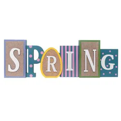 Holiday Home "Spring" Wooden Easter Table Top