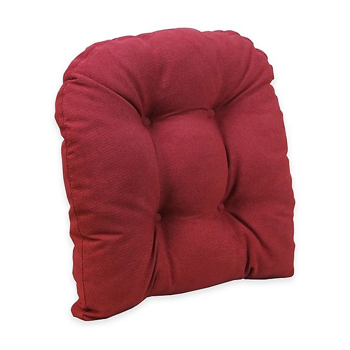 slide 1 of 2, Klear Vu Universal Extra Large Woven Gripper Chair Pad - Red, 1 ct