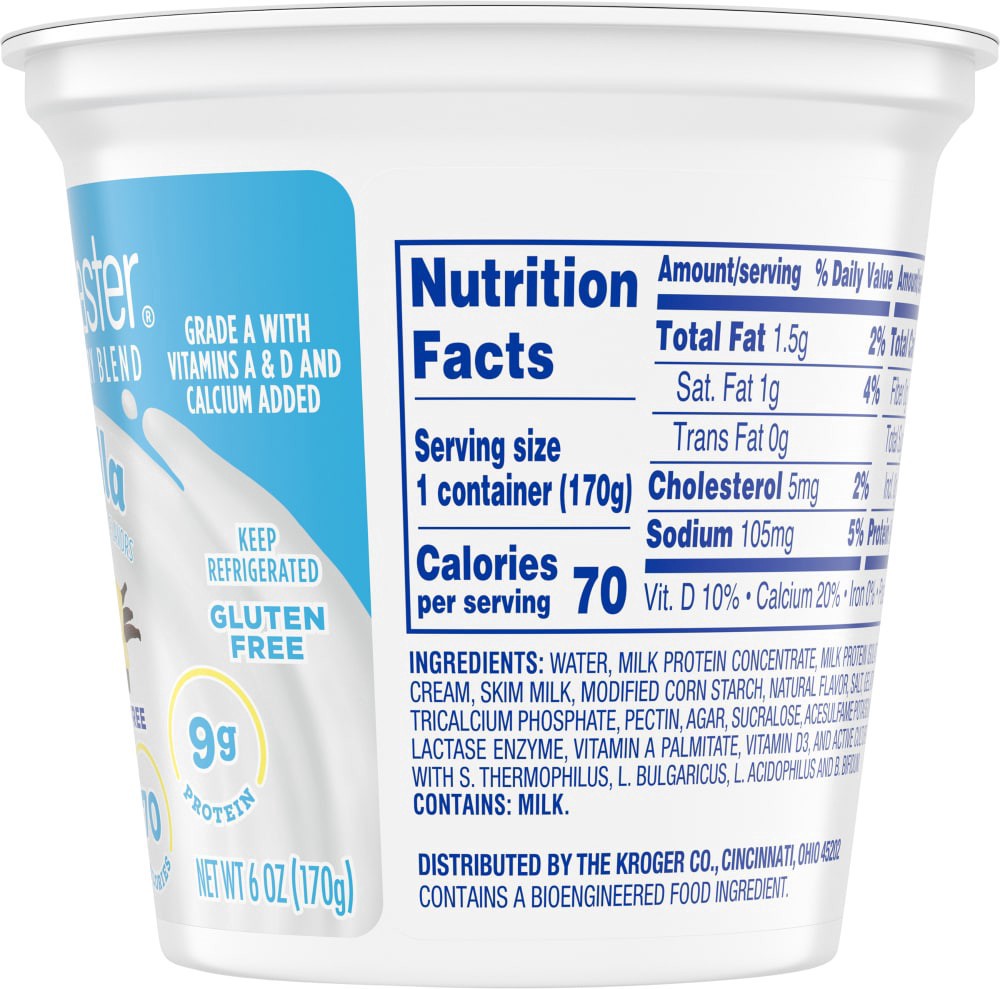 slide 4 of 5, Kroger Carbmaster Vanilla Cultured Dairy Blend, 6 oz