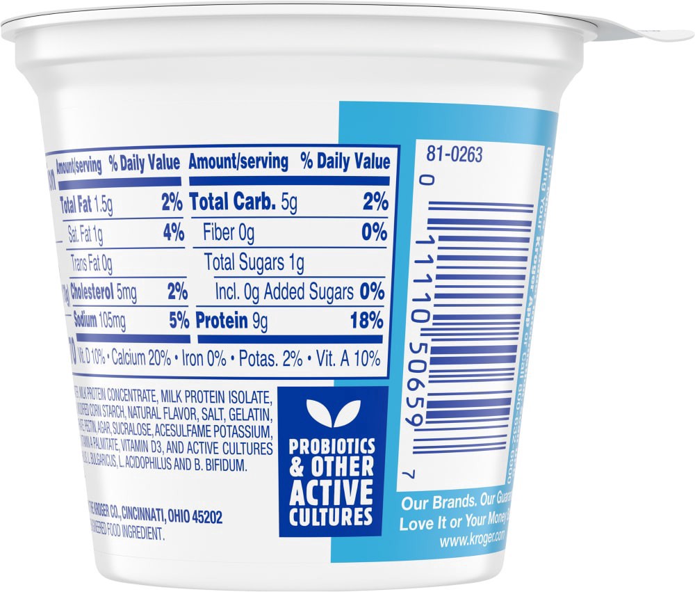 slide 3 of 5, Kroger Carbmaster Vanilla Cultured Dairy Blend, 6 oz
