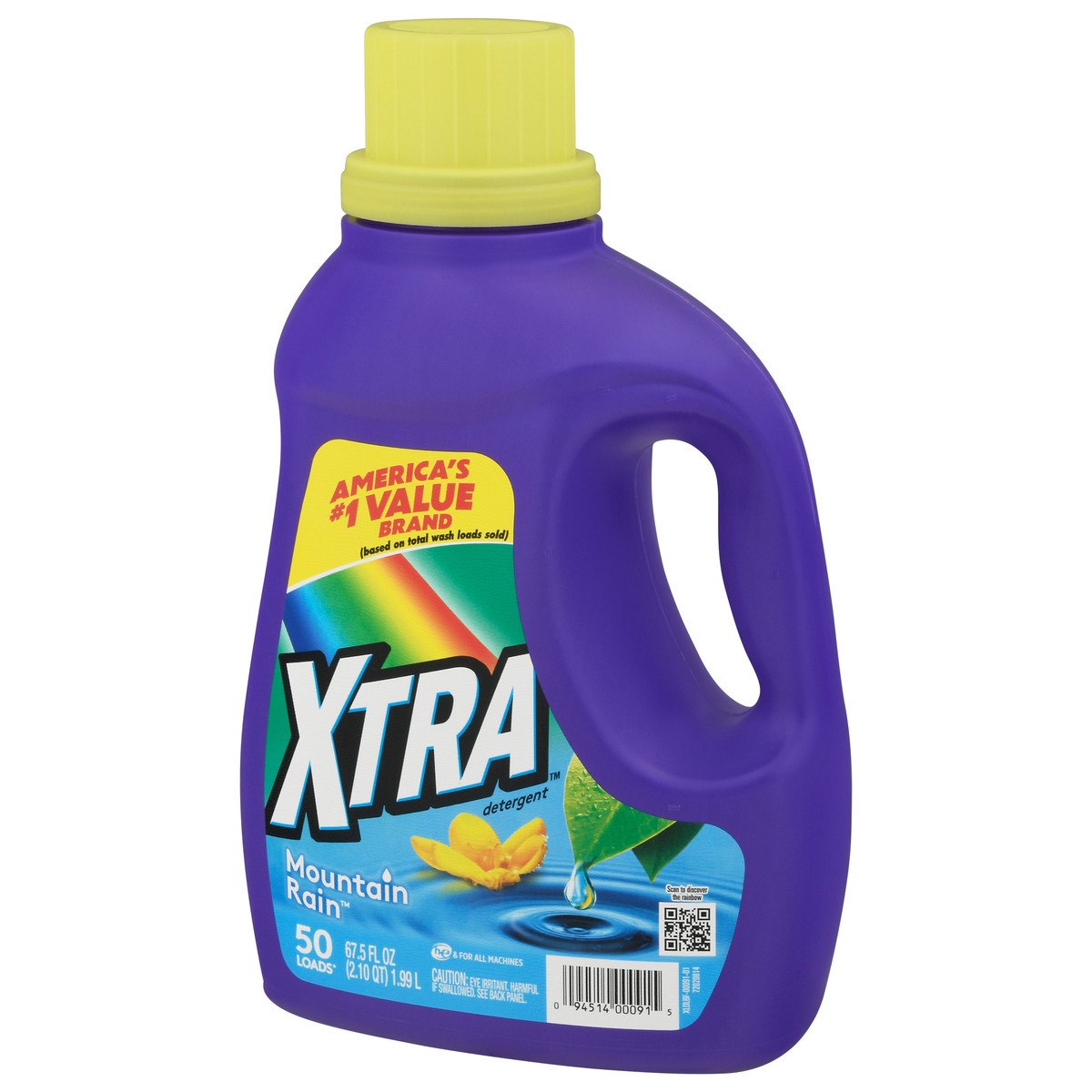 slide 3 of 9, Xtra Liquid Laundry Mountain Rain, 67.5 fl oz