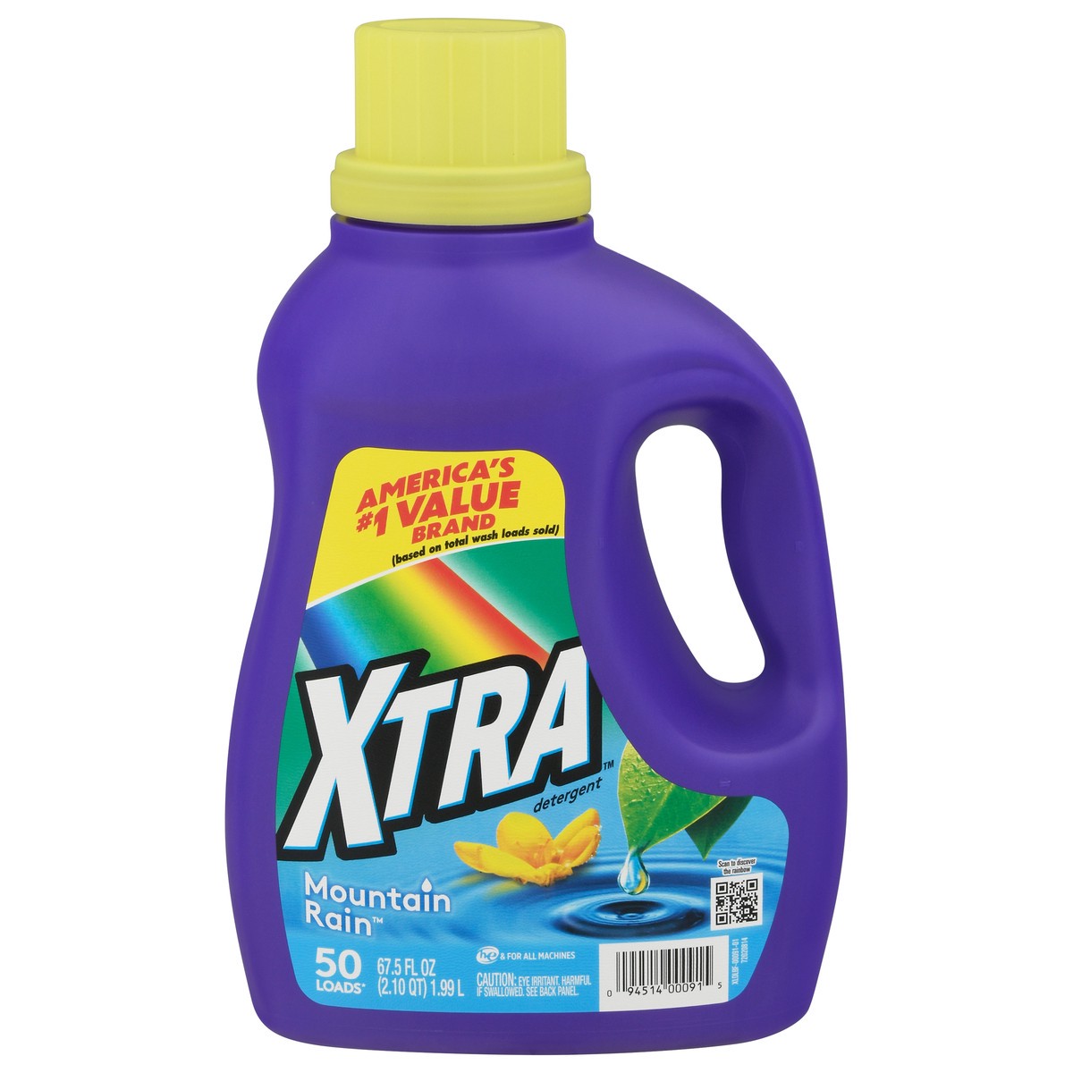 slide 1 of 9, Xtra Liquid Laundry Mountain Rain, 67.5 fl oz