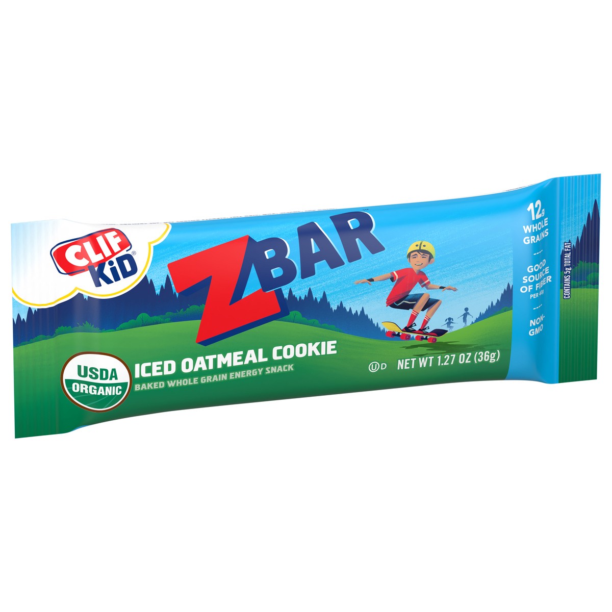 slide 2 of 9, CLIF Kid Zbar - Iced Oatmeal Cookie - Soft Baked Whole Grain Snack Bar - USDA Organic - Non-GMO - Plant-Based - 1.27 oz., 1.27 oz