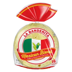 La Banderita Corn & Flour Mix Mexican Blend Tortillas, 16 Each