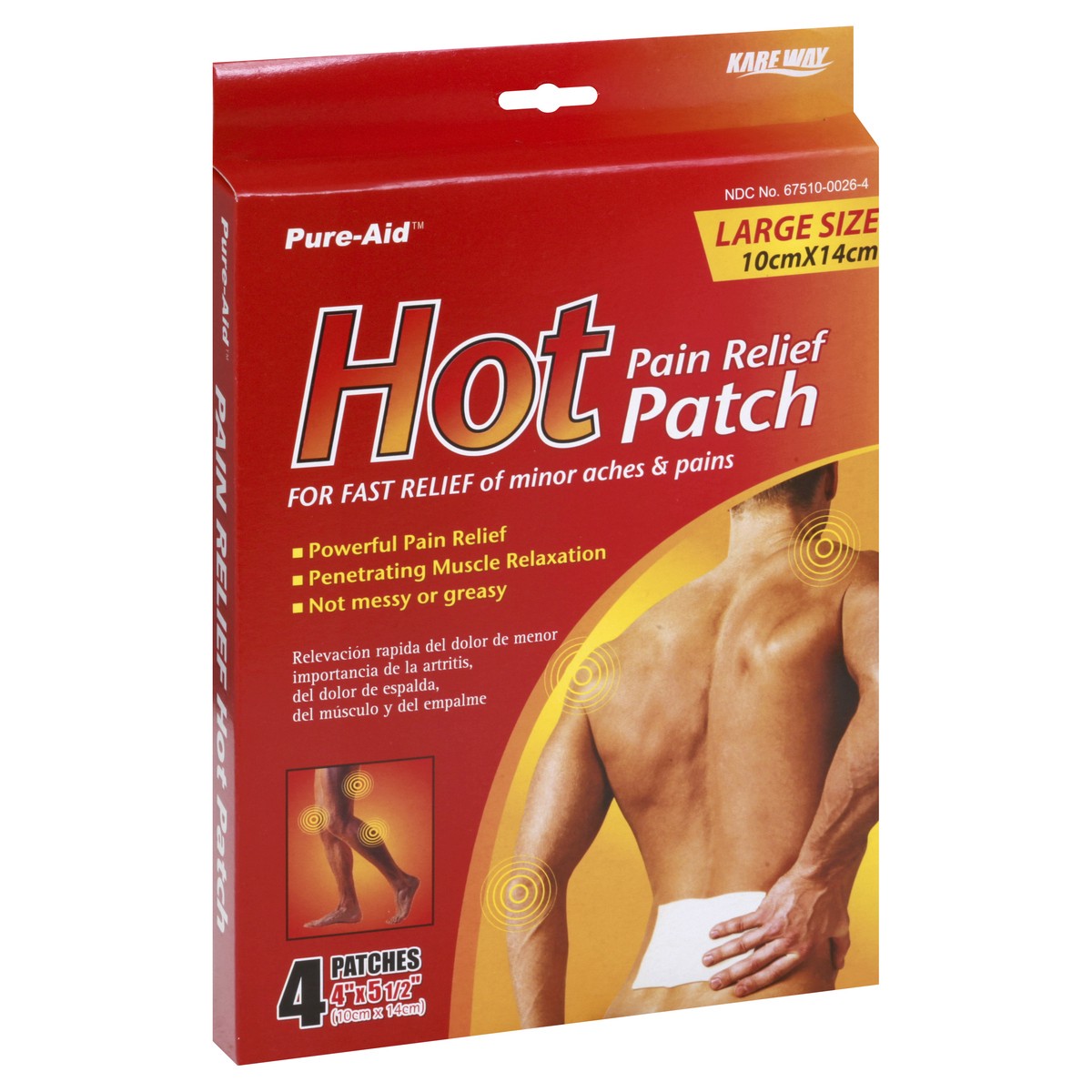 slide 11 of 12, Pure-Aid Pain Relief Hot Patch 4 ea, 4 ct