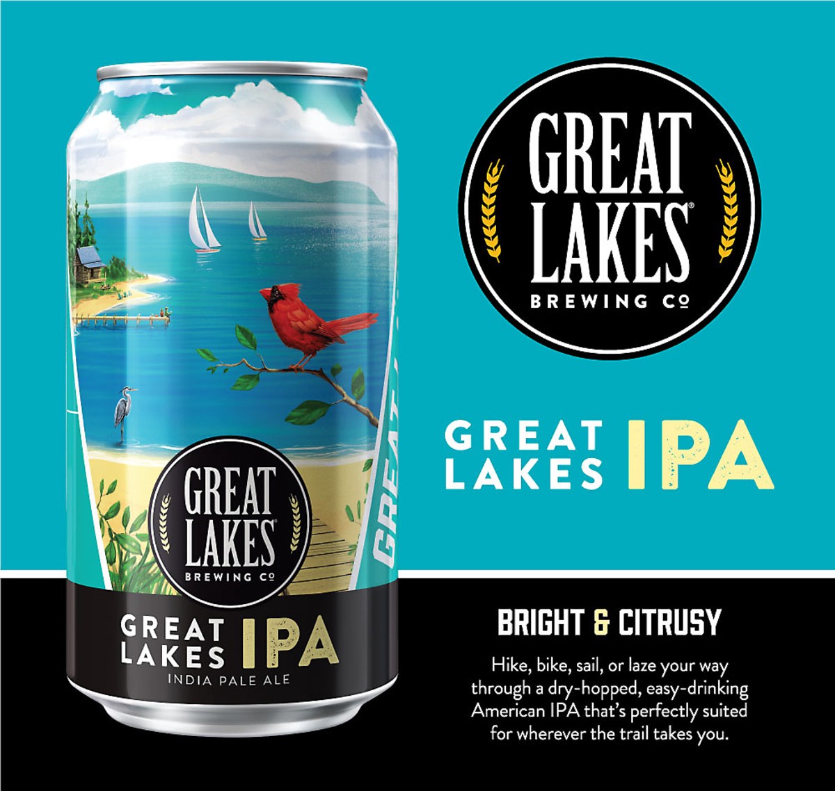 slide 4 of 5, Great Lakes Brewing Co. Great Lakes Midwest IPA 6pk 12oz can, 7.0% ABV, 6 ct; 12 oz