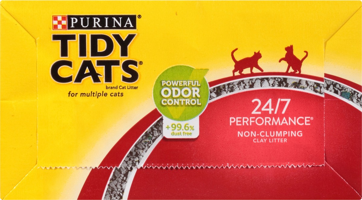 slide 6 of 9, Tidy Cats Purina Tidy Cats Non Clumping Cat Litter, 24/7 Performance Multi Cat Litter, 10 lb
