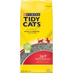 Tidy Cats Purina Tidy Cats Non Clumping Cat Litter, 24/7 Performance Multi Cat Litter Odor Control Formula