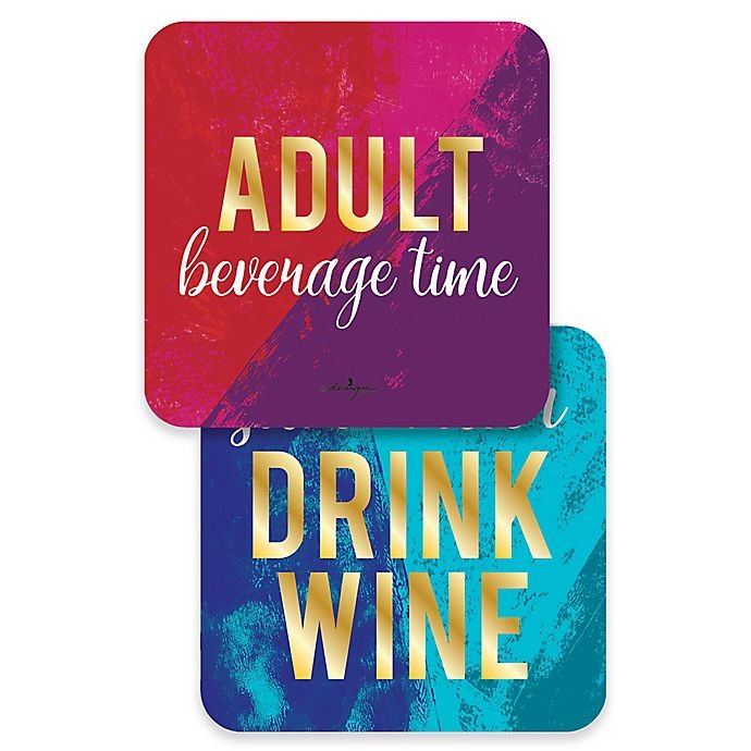 slide 1 of 1, Design Design Adult Beverage Time Coasters, 10 ct