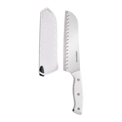 Farberware 7 Inch Santoku Knife - White