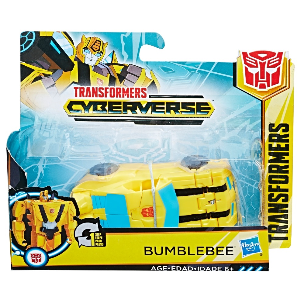 slide 1 of 1, Transformers Cyberverse 1-Step Changer Bumblebee Action Figure, 4.25 in