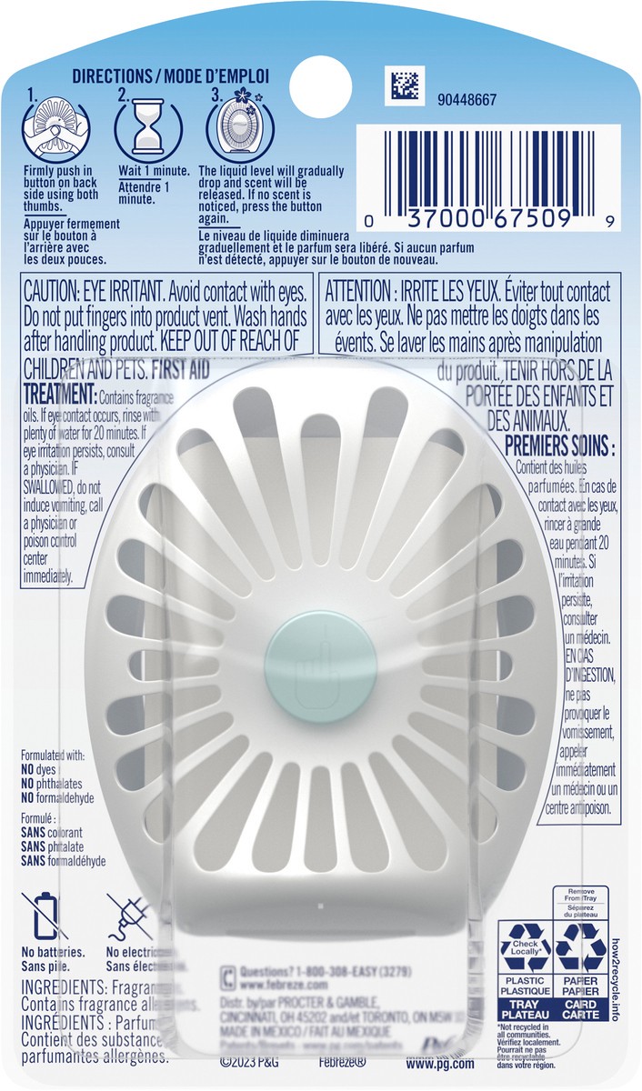 slide 2 of 3, Febreze Small Spaces Air Freshener Gain Honey Berry Hula, 1 count, .25 oz, 0.25 fl oz