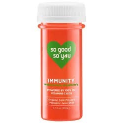 So Good So You Immunity Watermelon Strawberry Organic Probiotic Shot - 1.7 fl oz