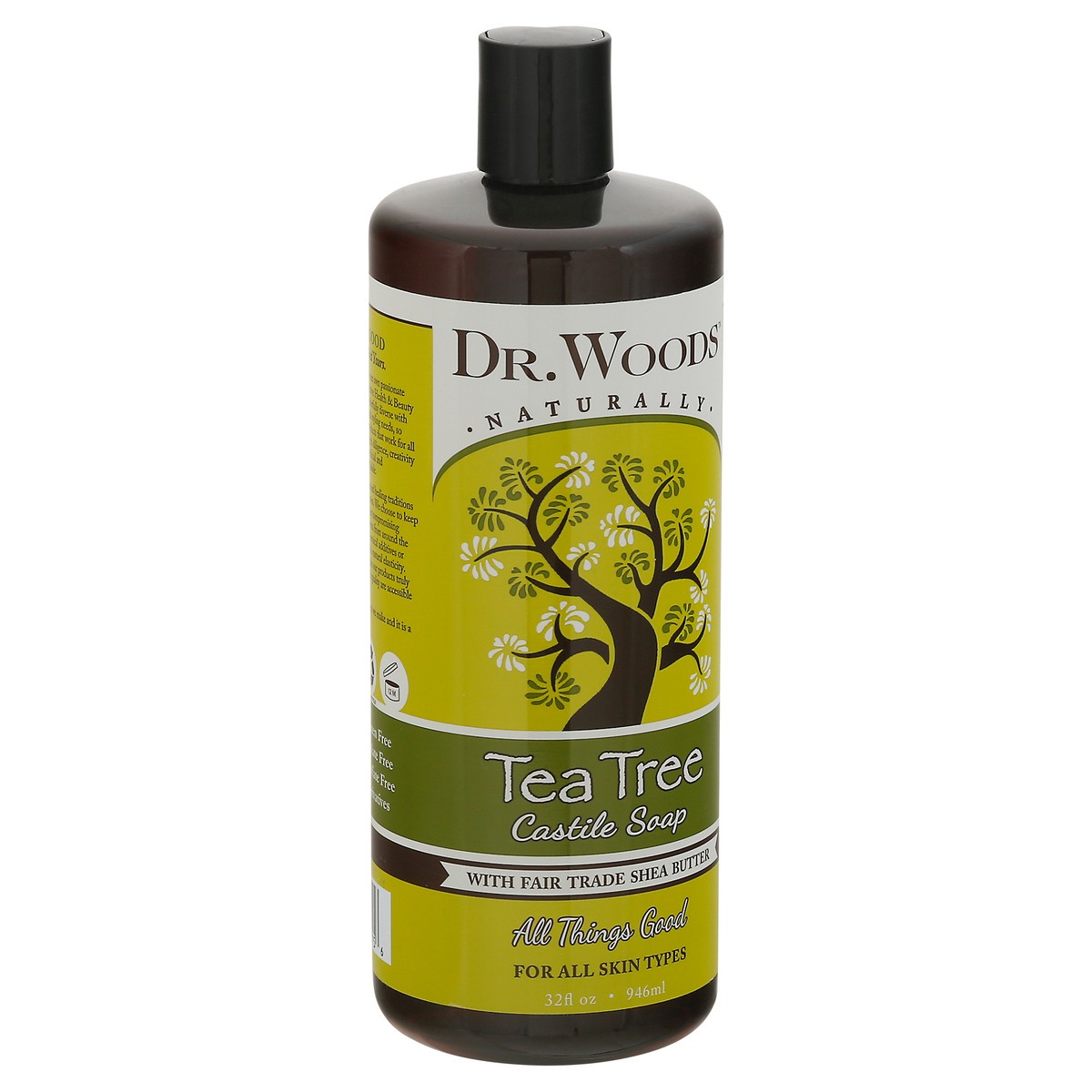 slide 2 of 9, Dr. Woods Naturally Tea Tree Castile Soap 32 fl oz, 32 fl oz