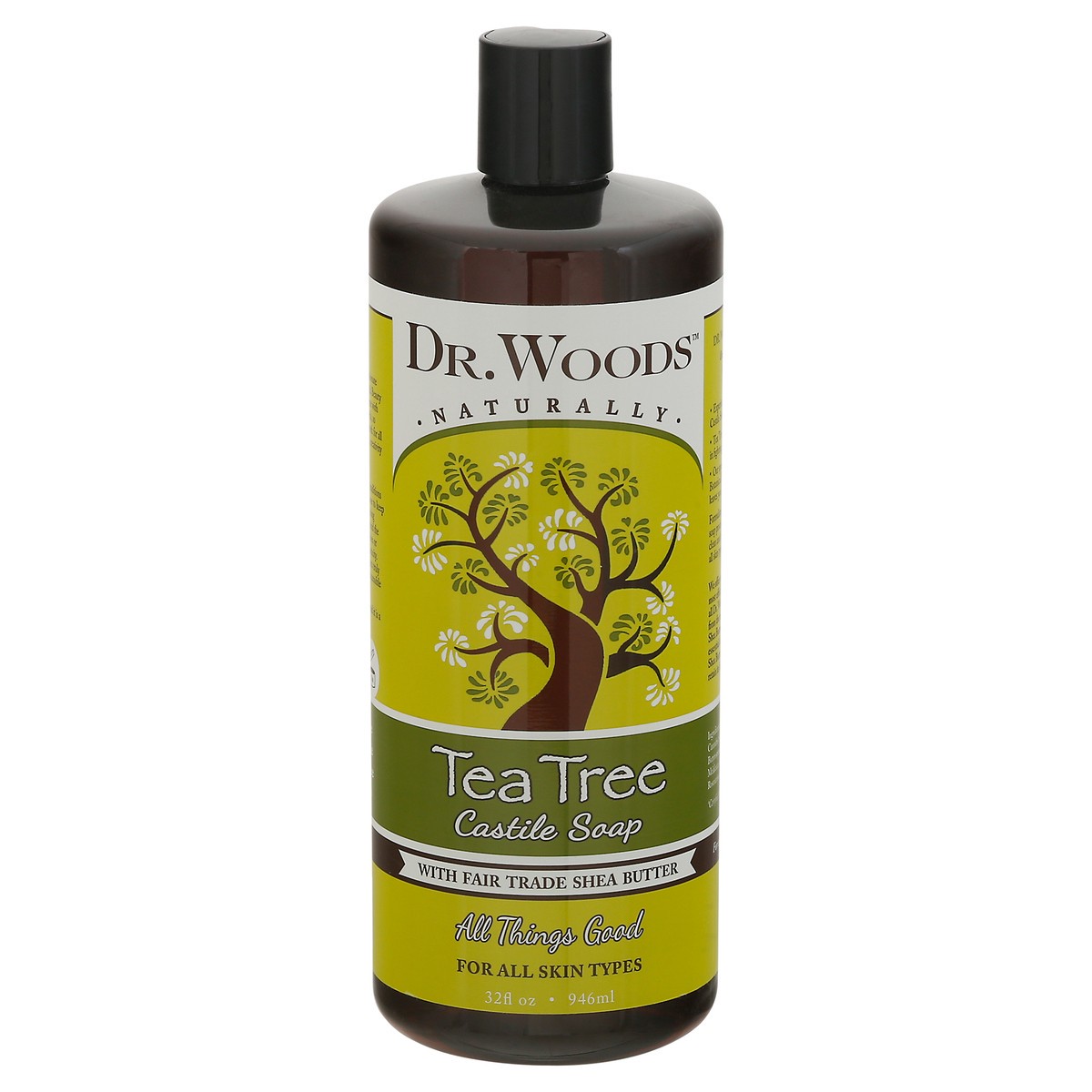 slide 1 of 9, Dr. Woods Naturally Tea Tree Castile Soap 32 fl oz, 32 fl oz