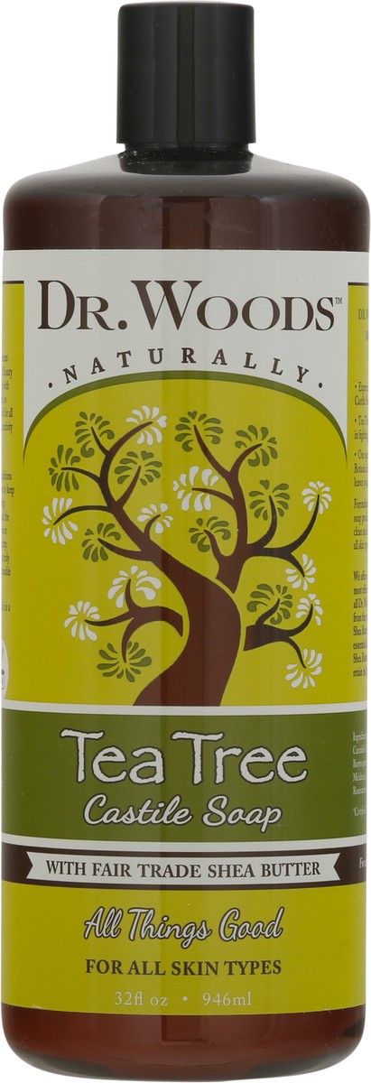 slide 6 of 9, Dr. Woods Naturally Tea Tree Castile Soap 32 fl oz, 32 fl oz