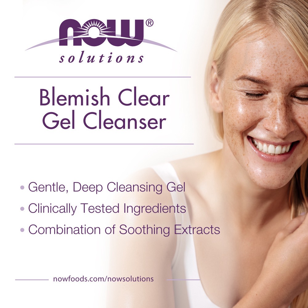 slide 3 of 5, NOW Solutions Blemish Clear Gel Cleanser - 4 fl. oz., 4 oz