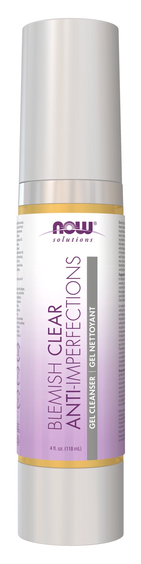 slide 1 of 5, NOW Solutions Blemish Clear Gel Cleanser - 4 fl. oz., 4 oz