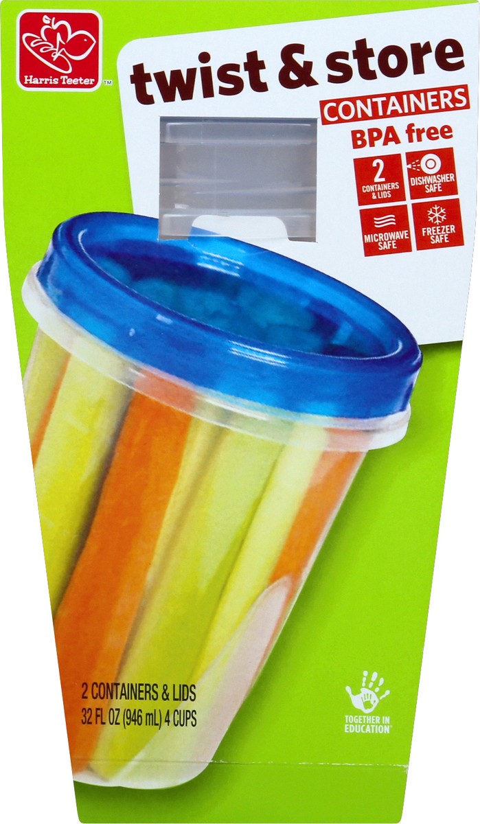 slide 2 of 4, Harris Teeter Twist & Store Containr, 2 ct