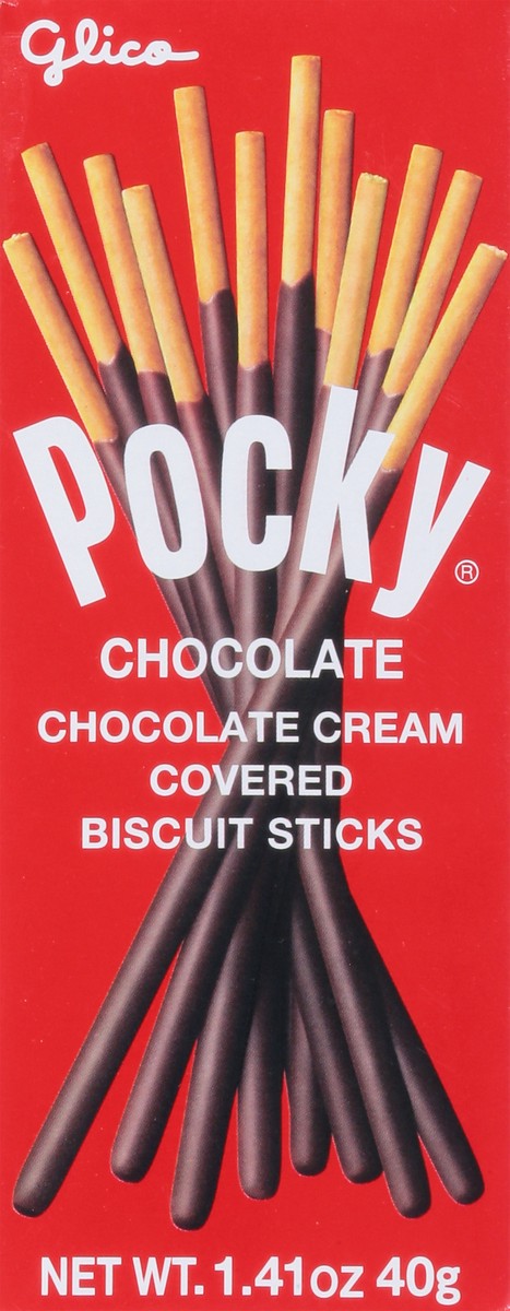 slide 9 of 9, Pocky Chocolate Cream Covered Chocolate Biscuit Sticks 1.41 oz, 1.41 oz