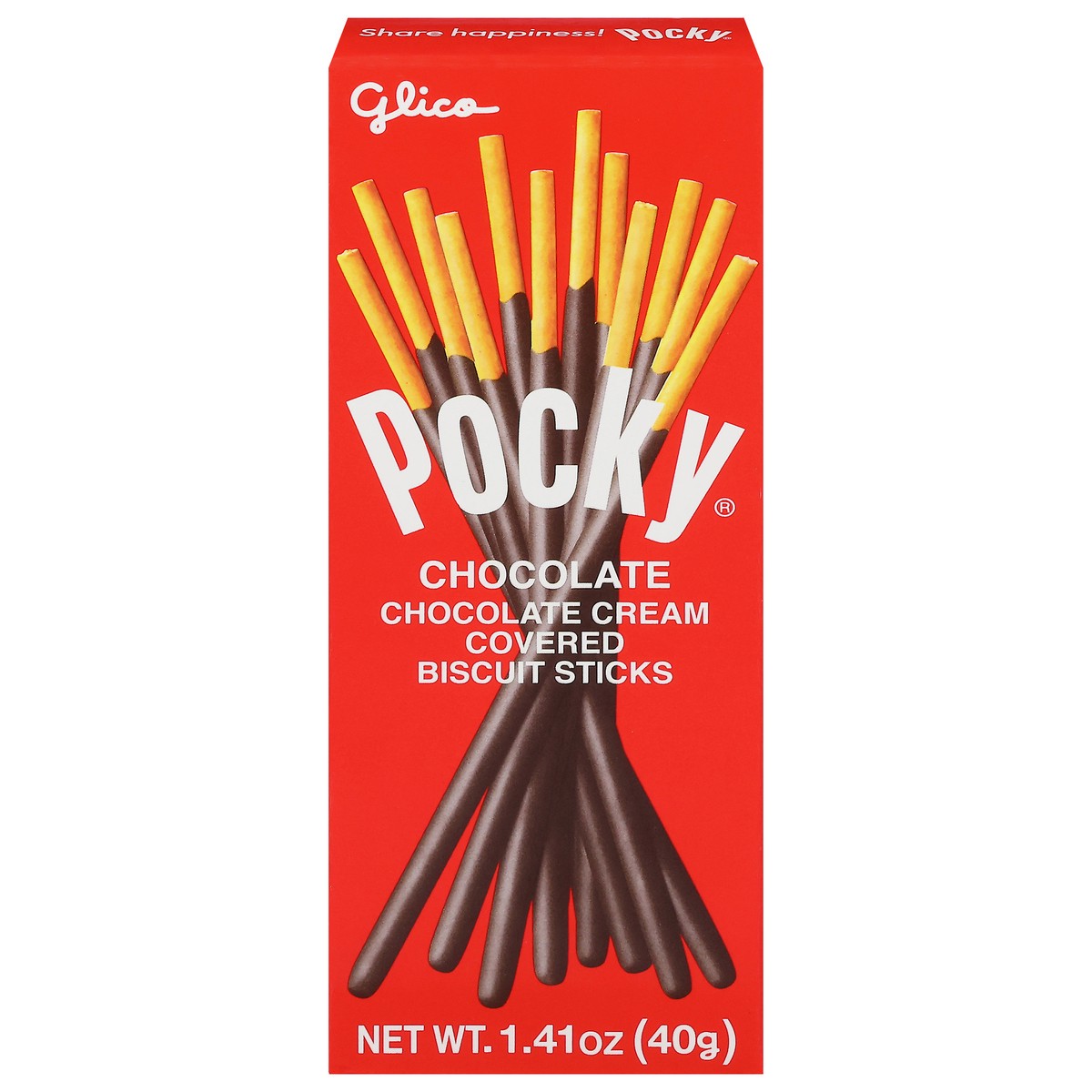 slide 1 of 9, Pocky Chocolate Cream Covered Chocolate Biscuit Sticks 1.41 oz, 1.41 oz