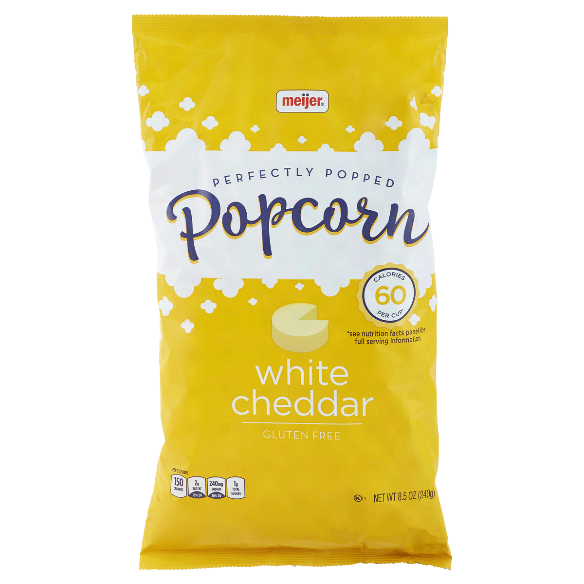 slide 1 of 2, Meijer White Cheddar Popcorn, 8.5 oz