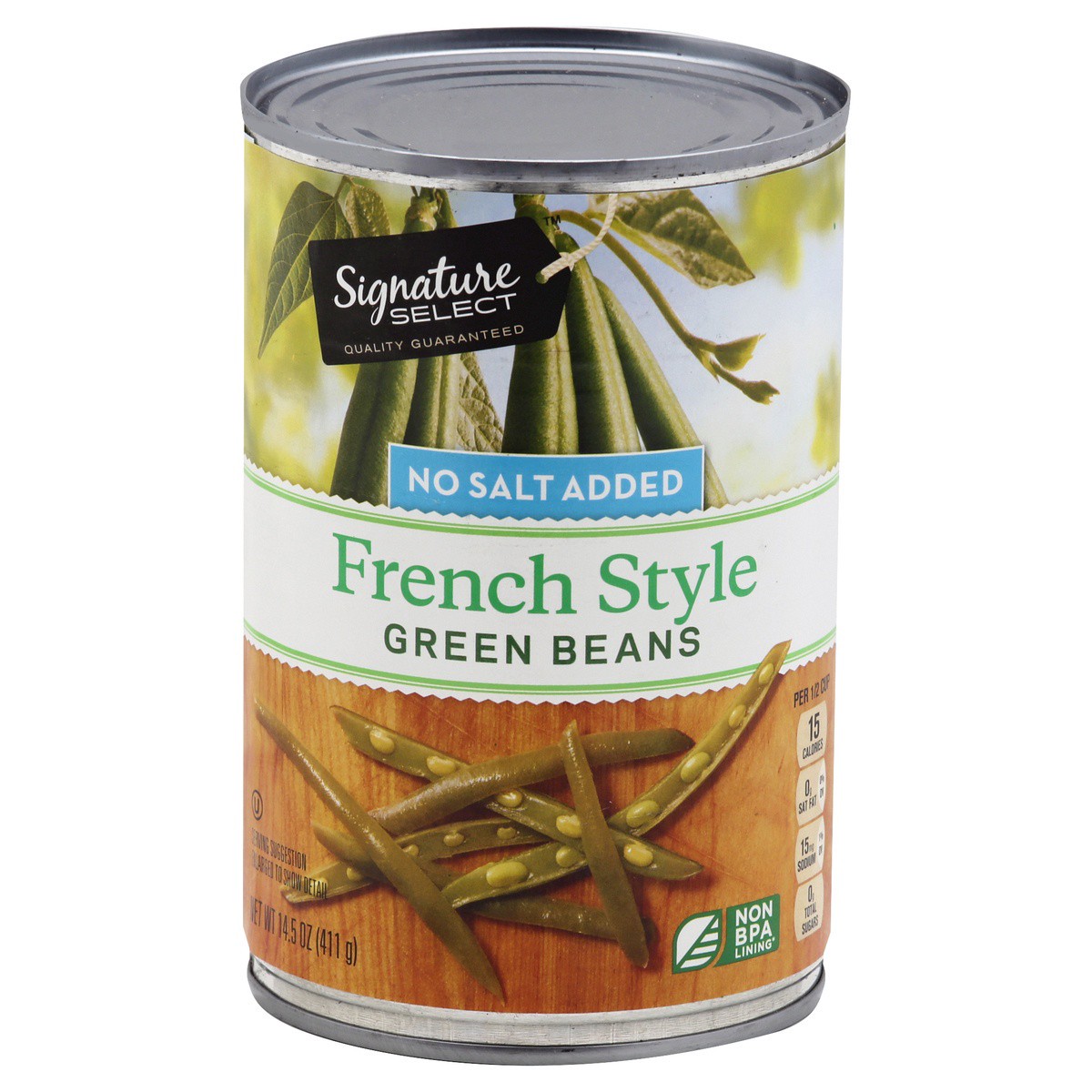 slide 1 of 1, Signature Select Green Beans 14.5 oz, 14.5 oz