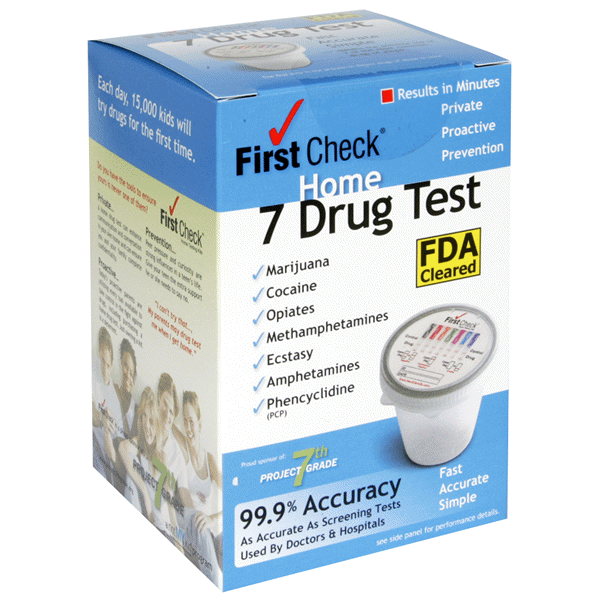 slide 1 of 1, First Check Home Drug Test, 1 ct