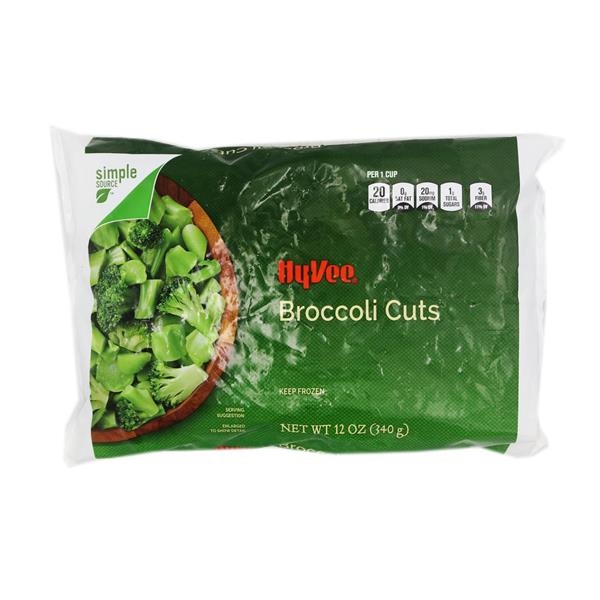 slide 1 of 1, Hy-Vee Broccoli Cuts, 12 oz