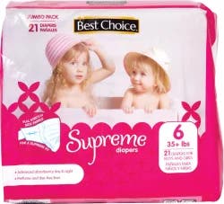 Best Choice Supreme Jumbo Diapers Size 6