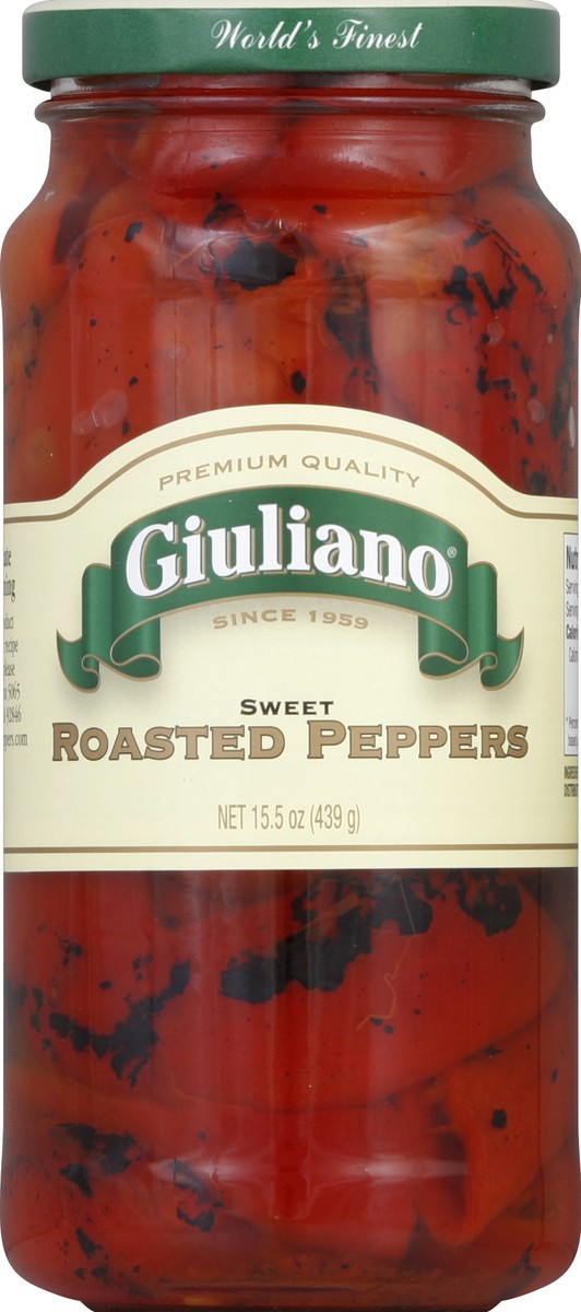 slide 2 of 2, Giuliano Roasted Peppers Sweet, 15.5 oz