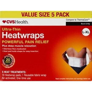 slide 1 of 1, CVS Health Back & Hip Heatwraps, Large/X-Large, 5Ct, 1 ct